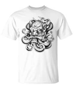 Japanese Oni Mask Mythology Japan Tattoo Art Drawing Unisex T-Shirt
