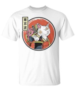 Japanese Samurai Cat Japan Aesthetic Sun Flag Japan Art Unisex T-Shirt