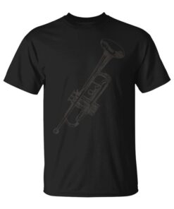 Jazz Music Clothing Trumpet Silhouette Trumpeter Unisex T-Shirt