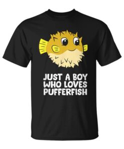 Just A Boy Who Loves Pufferfish Unisex T-Shirt