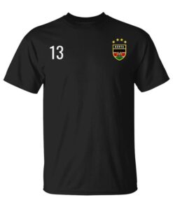 Kenya Number 13 Football Flag Football Thirteen Kenya Unisex T-Shirt