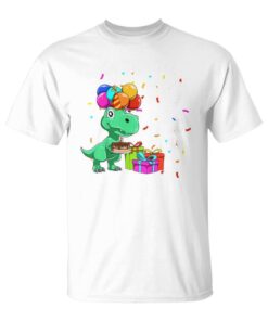 Kids 2nd Birthday T-Rex Two Year Old Gift for Boys and Girls Unisex T-Shirt