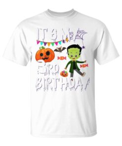 Kids 3rd Birthday Monster Pumpkin Costume For Unisex T-Shirt
