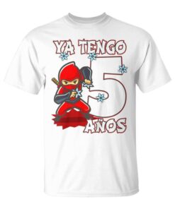 Kids 5 Years Old Birthday Boy I'm Already 5 Years Old Ninja Unisex T-Shirt