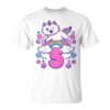 Kids Birthday Girl 5 Years Old Cat Unicorn 5th Birthday T-Shirt Unisex T-Shirt