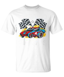 Kids Boys Boys 4th Birthday Race Car I'm Already 4 Years Old Unisex T-Shirt