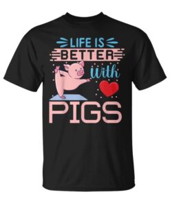 Laida Is Better With Pigs With Cute Pig Design For Girls Unisex T-Shirt
