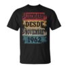 Legendary Since November 1962 Birthday 62 Years Old Unisex T-Shirt