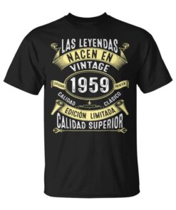 Legends Are Born In 1959 65 Years Old Birthday Men Gift Unisex T-Shirt