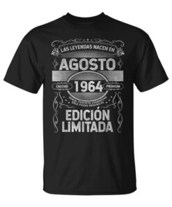 Legends Are Born In August 1964 60 Years Birthday Unisex T-Shirt