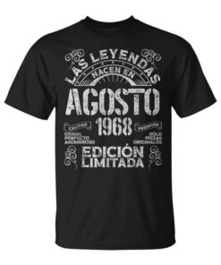 Legends Are Born In August 1968 56 Years Birthday Unisex T-Shirt