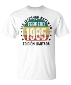 Legends Are Born In February 1985 40 Years Gift Men Unisex T-Shirt