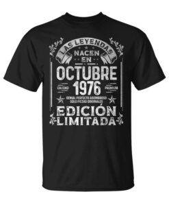 Legends Are Born In October 1976 48 Years Birthday Unisex T-Shirt