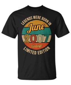 Legends Were Born In June 2007 17th Birthday Unisex T-Shirt