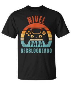 Level Dad Unlocked Future Dad Retro Gaming Unisex T-Shirt