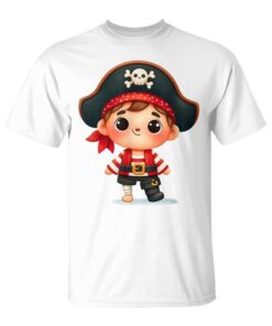 Little Boy Pirate Boy Comic Cartoon Sailor Sailor Unisex T-Shirt