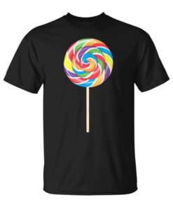 Lollipop Shirt for Men and Kids Rainbow Candy Costume Unisex T-Shirt