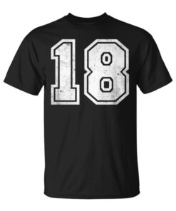Lucky No Sporty 18th Birthday Age Number Unisex T-Shirt