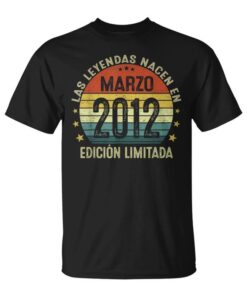 Made In 2012 12 Years Legends Are Born In March 2012 Unisex T-Shirt