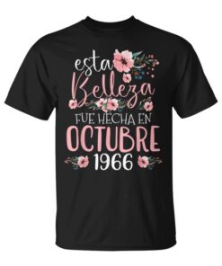 Made In October 1966 Gift 58 Years Birthday Unisex T-Shirt