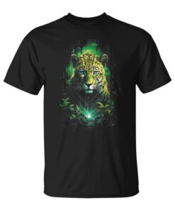 Majestic Jaguar Jungle Wild Illustration Unisex T-Shirt