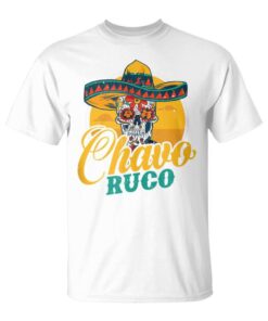 Man Chavo Ruco Skull With Mexican Sombrero Sleeveless Unisex T-Shirt