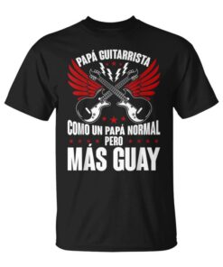 Man Dad With Acoustic Electric Guitar Musician Guitarist Unisex T-Shirt
