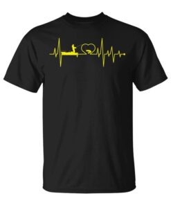 Man Fishing Heartbeat Fisherman Fishing Unisex T-Shirt