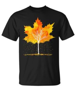 Maple Leaf Fall Orange Tree Fall Leaves Season Unisex T-Shirt