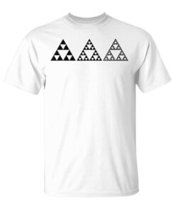 Math Sierpinski Triangle Fractal Geometry Science Unisex T-Shirt