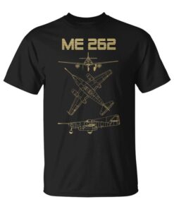 Me 262 German Airplane Schematics Diagram Ww2 Warbird Unisex T-Shirt