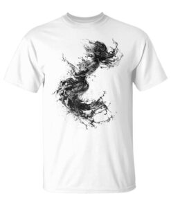 Mermaid Drawing Graphic Art Motif Unisex T-Shirt