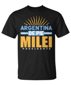 Milei Argentine President Standing Free Elections 2023 Unisex T-Shirt
