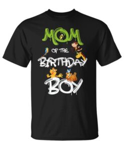 Mom Of The Birthday Boy Jungle Animals For Mother's Day Unisex T-Shirt