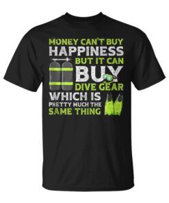 Money Can't Buy Happiness Buy Diving Equipment Funny Diving Sleeveless Unisex T-Shirt