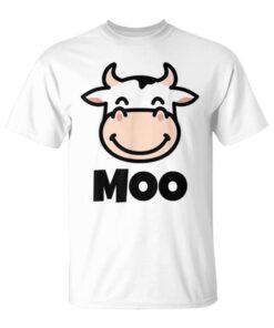 Moo Cute Deaca Shirts for Kids Cartoon Deaca Face Unisex T-Shirt