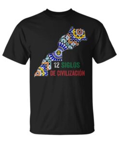 Morocco Zellige Map Of Morocco In Zellige Unisex T-Shirt