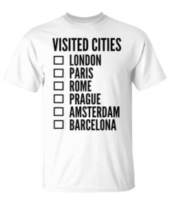 Most Visited Cities In Europe Check Unisex T-Shirt