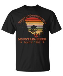 Mtb Bike Cyclist Mountain-Biker Born 1962 Birthday Bike Unisex T-Shirt