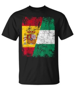 Nigeria Spain Friendship Flag Nigeria Unisex T-Shirt