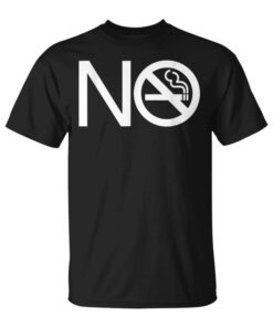 No Smoking Sign and Stop Smoking Anti Smoke Symbol Smokeless Unisex T-Shirt