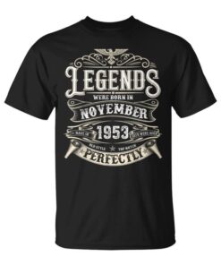 November 1953 Retro Birthday 71 Years Old Birthday Gifts For Men Unisex T-Shirt