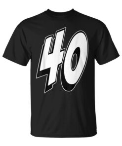 Number Forty 40 Sports Team Uniform 40th Birthday Unisex T-Shirt