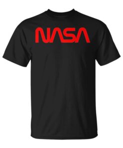 Officially Licensed NASA Red Space Worm Logo Unisex T-Shirt
