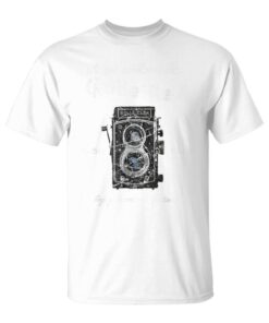 Oldintage Rolleiflex Photo Camera With Distressed Design Unisex T-Shirt