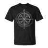 One Line Art Drawing Navigation Star Unisex T-Shirt