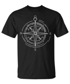 One Line Art Drawing Navigation Star Unisex T-Shirt