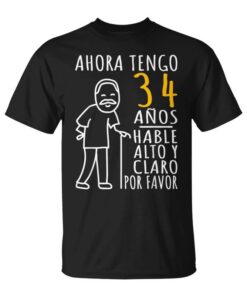 Original Gift 34 Years Birthday For Mend Birthday Man Men Long Sleeve Black S Unisex T-Shirt