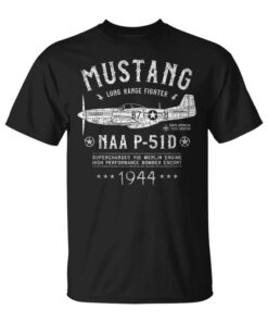 P-51 Mustang Fighter Plane WWII T-Shirt Unisex T-Shirt