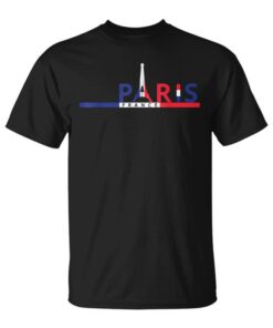 Paris Eiffel Tower Souvenirs Events France Flag I Love Paris Unisex T-Shirt